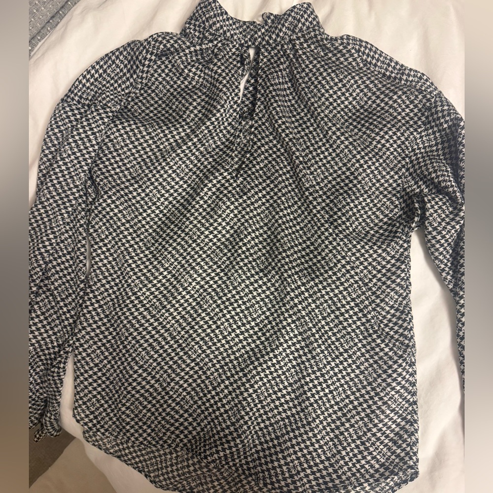 Joie Houndstooth Blouse - Picture 3 of 6